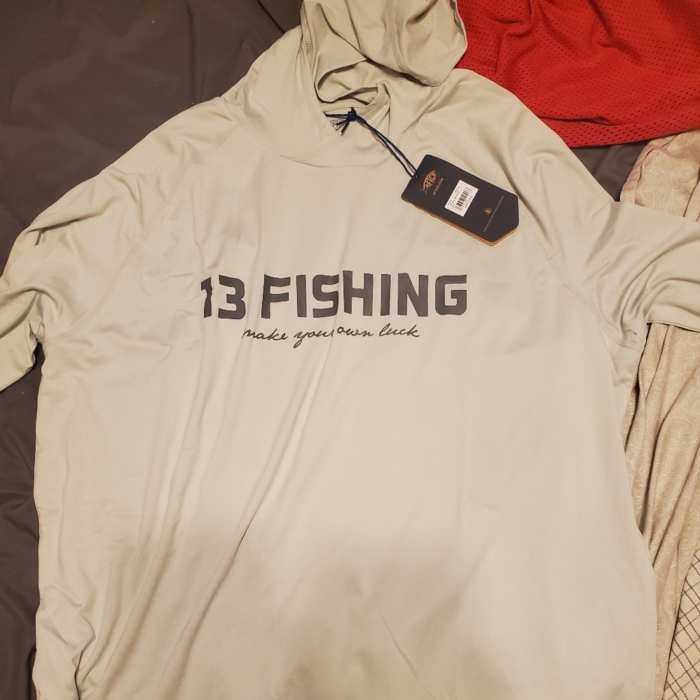 Aftco 13 Fishing Hooded Fishing Shirt XL